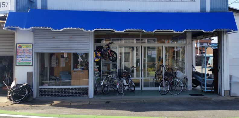 自転車店庇テント